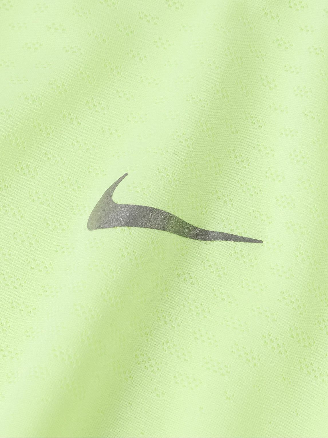 NIKE RUNNING - Stride Dri-FIT ADV Mesh T-Shirt - Yellow