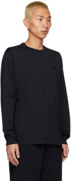 Acne Studios Black Patch Long Sleeve T-Shirt