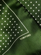 TOM FORD - Polka-Dot Silk-Satin Scarf
