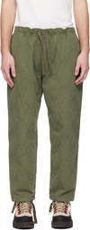 South2 West8 Khaki String Slack Trousers
