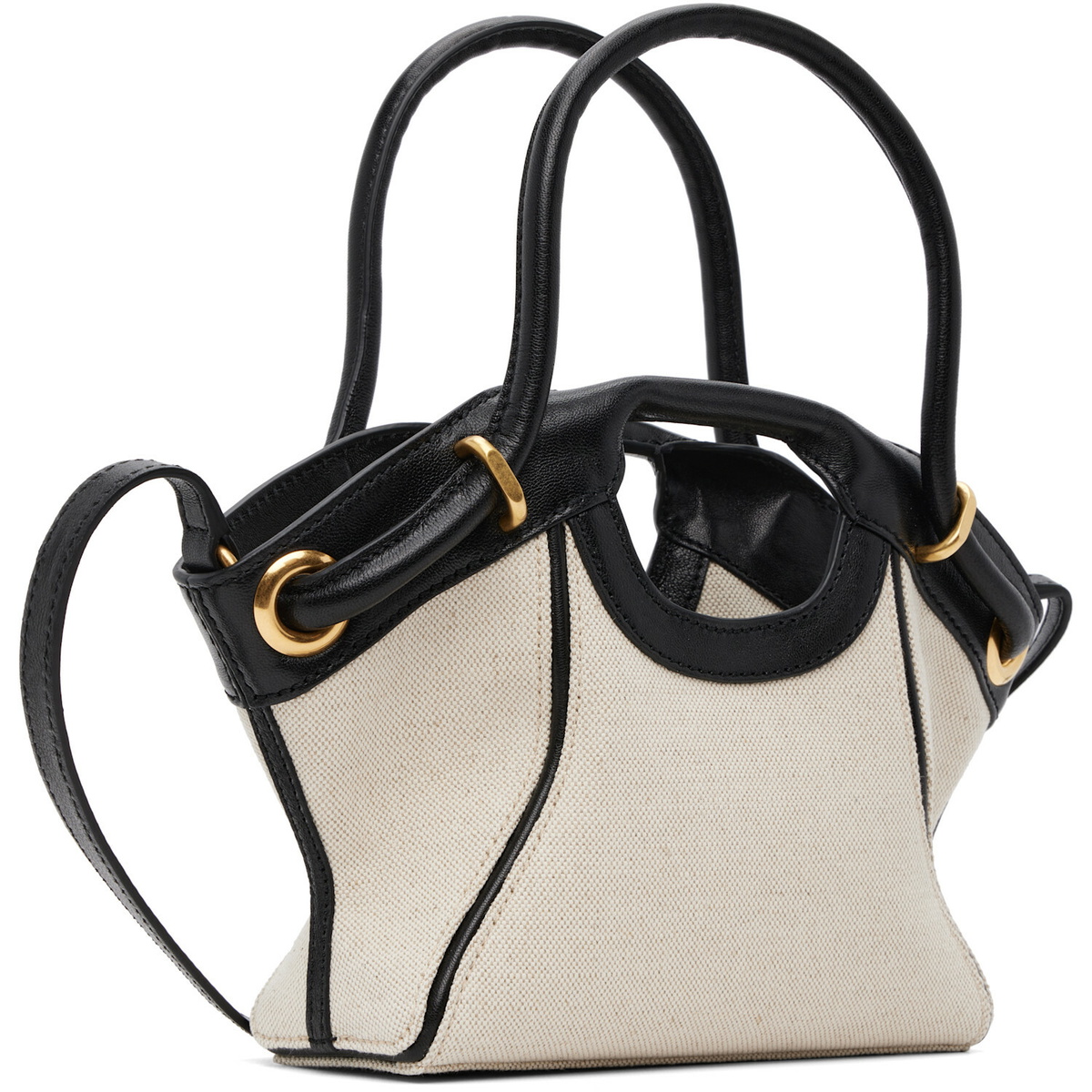 BALMAIN Black & Off-White Small Bag