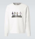 Bode Finish Line patch-appliqué cotton sweatshirt