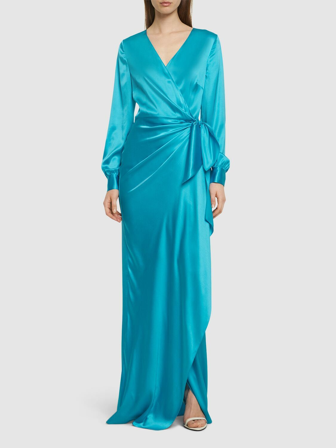 ワンピース Ralph Lauren SS25 SATIN LONG DRESS (211945782 003) RALPH LAUREN Satin Midi Slip Dress– Yooto