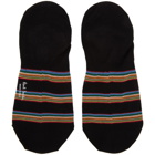 Paul Smith Three-Pack Multicolor Multi Block No Show Socks