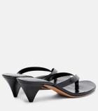 JUDE Rooty leather thong sandals