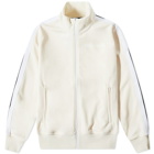 Palm Angels Men's Taped Track Jacket in Off White/White