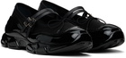 Simone Rocha Black Mesh Tracker Ballerina Sneakers