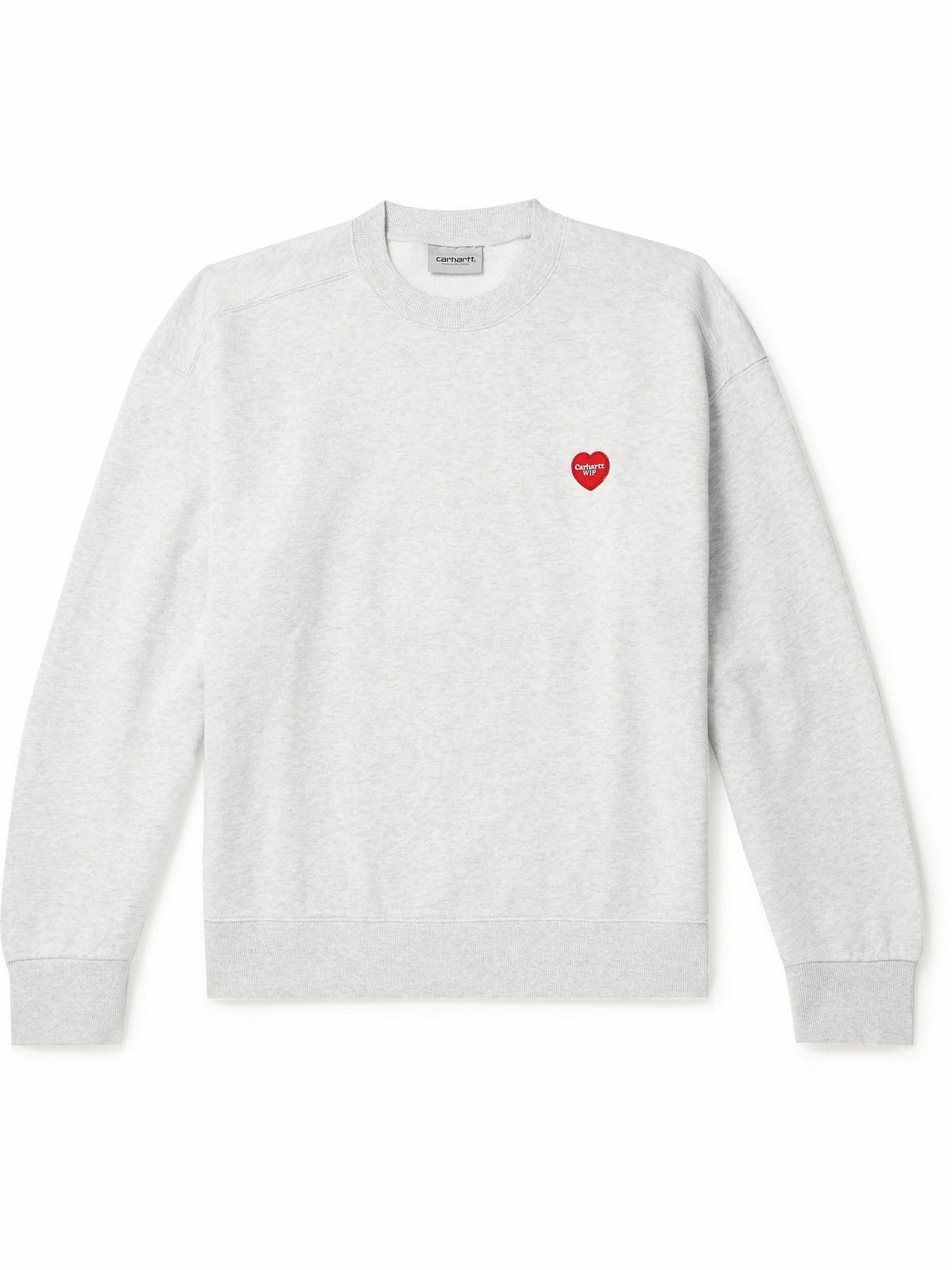 Carhartt WIP - Logo-Appliquéd Cotton-Jersey Sweatshirt - Gray Carhartt WIP