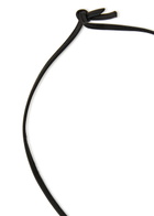 Lemaire Castanet Mirror Resin and Leather Necklace - Black - One Size