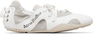 Acne Studios White Leather Lace-Up Sneakers