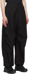 AMOMENTO Black Relaxed-Fit Trousers