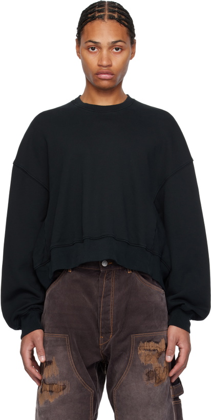 Photo: B1ARCHIVE Black Oversized Crewneck Sweatshirt