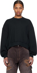 B1ARCHIVE Black Oversized Crewneck Sweatshirt