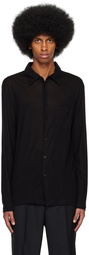 Filippa K Black Semi-Sheer Shirt