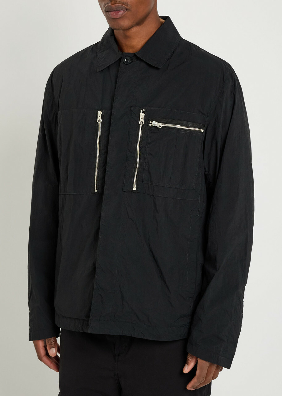 Ten C Crinkled Overshirt Leopard
