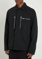 Ten C Crinkled Overshirt Leopard