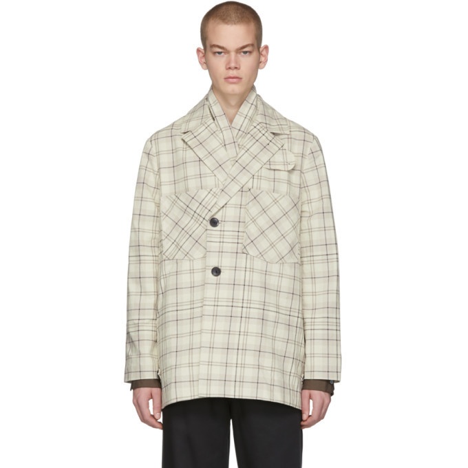 Photo: LHomme Rouge Off-White Story Check Jacket