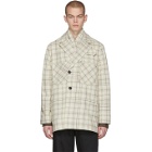 LHomme Rouge Off-White Story Check Jacket