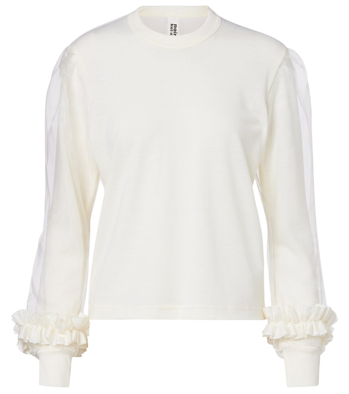 Photo: Noir Kei Ninomiya Tulle-trimmed wool sweater