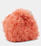 Jil Sander Sphere shearling clutch