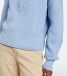 Varley Maura ribbed-knit half-zip sweater
