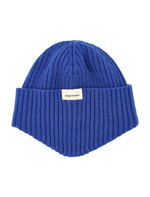 Photo: Emporio Armani Ribbed Wool Beanie Hat