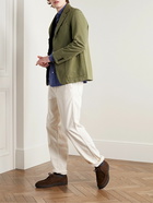 Officine Générale - Armie Unstructured Organic Cotton-Twill Blazer - Green