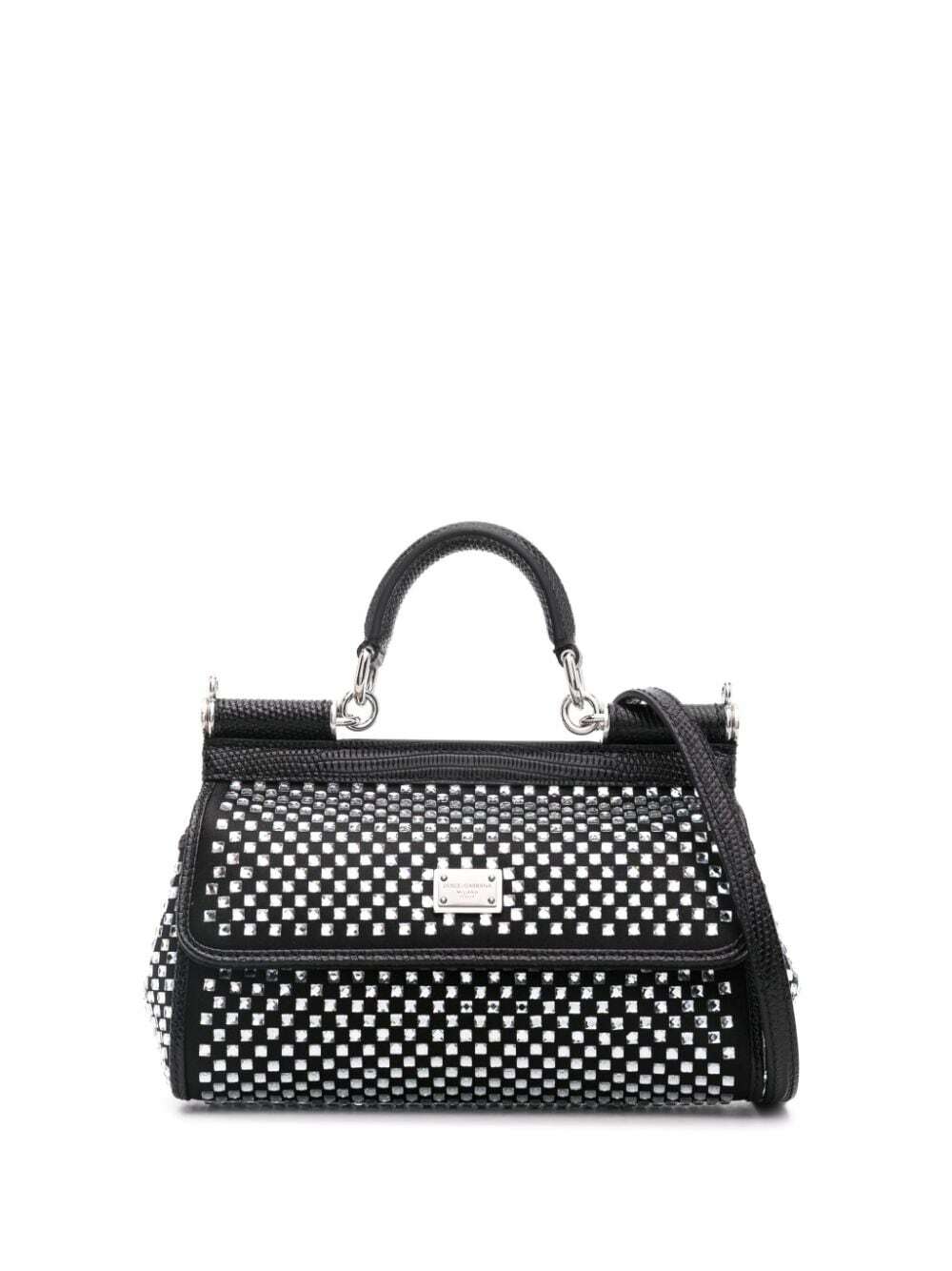 DOLCE & GABBANA - Sicily Crystal Embellished Small Handbag