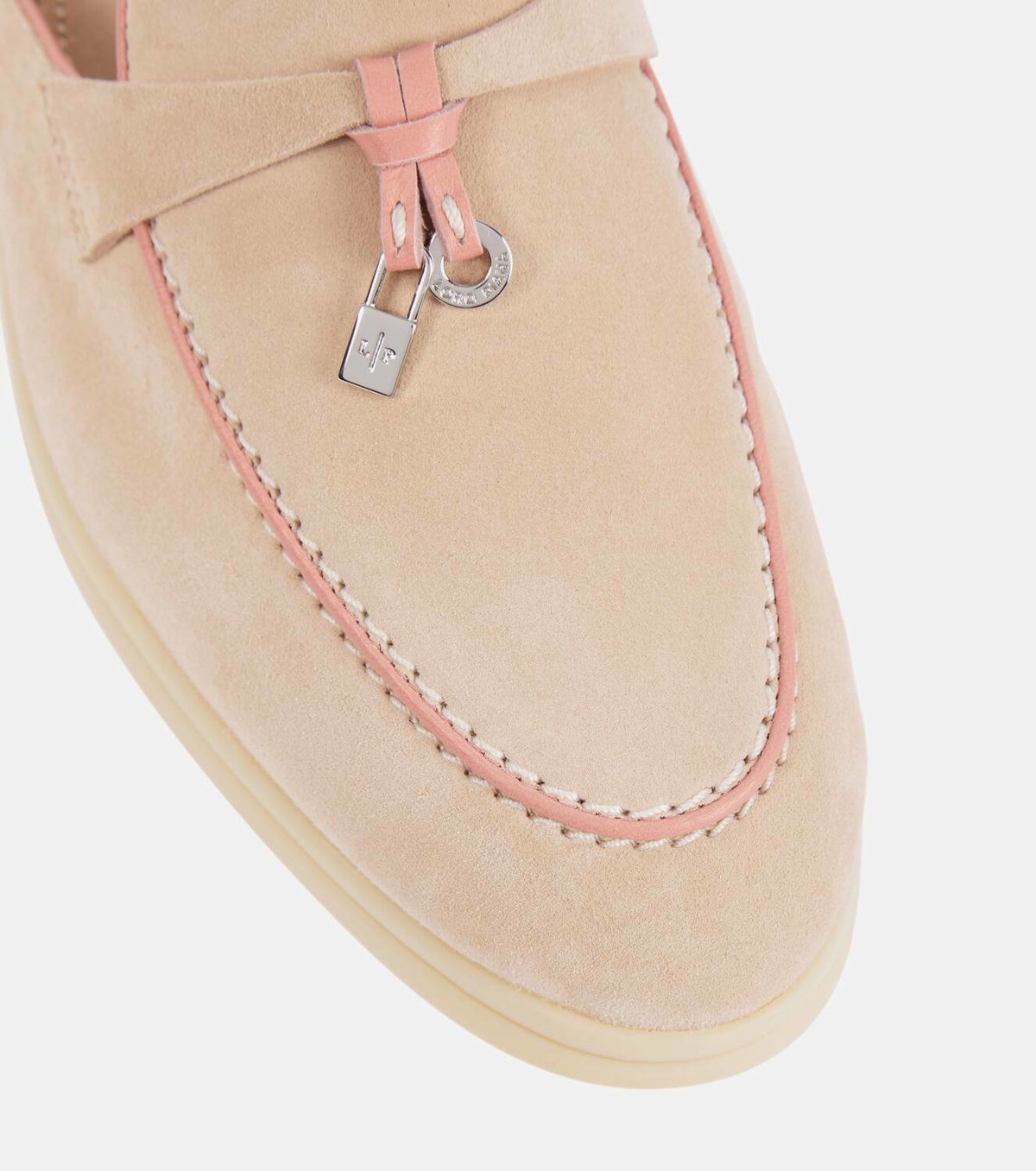 Loro Piana Summer Charms Walk suede slippers