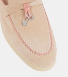 Loro Piana Summer Charms Walk suede slippers