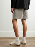 Håndværk - Straight-Leg Pima Cotton-Jersey Drawstring Shorts - Brown