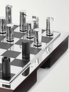 Ralph Lauren Home - Sutton Walnut, Carbon Fibre and Nickel Chess Set