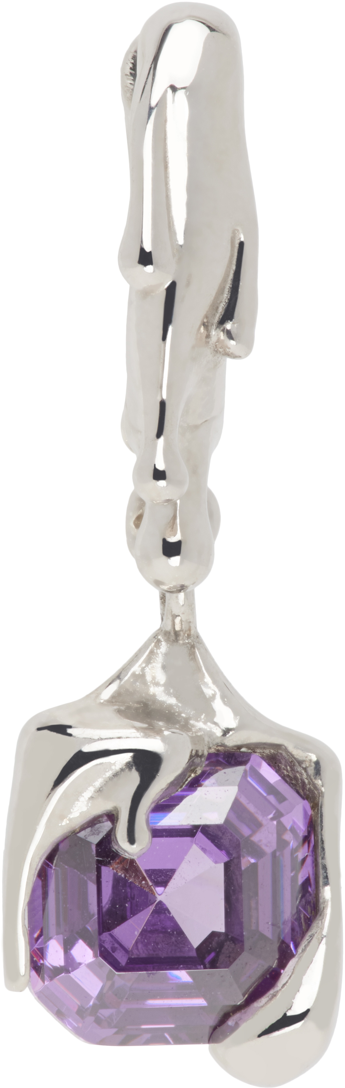 Alan Crocetti Silver Nano Melt Single Earring