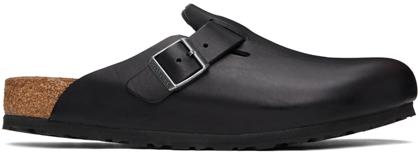 Birkenstock Black Boston Grip Mules