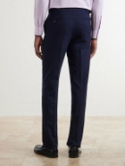 De Petrillo - Tapered Virgin Wool Suit Trousers - Blue