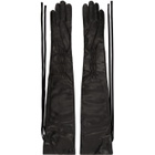 Ann Demeulemeester Black Joris Long Gloves