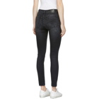 R13 Black High-Rise Skinny Jeans