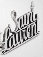SAINT LAURENT - Logo-Embellished Silver-Tone Pin
