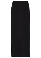 Lisa Yang Charlotta Cotton and Cashmere-blend Midi Skirt Black