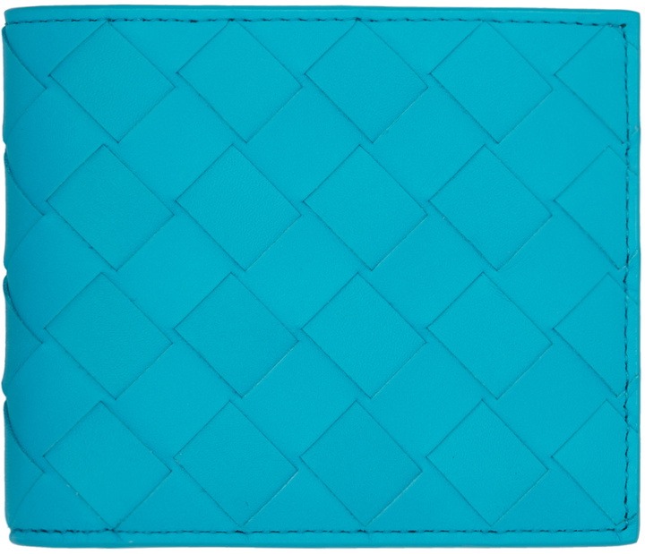 Photo: Bottega Veneta Blue Bifold Wallet