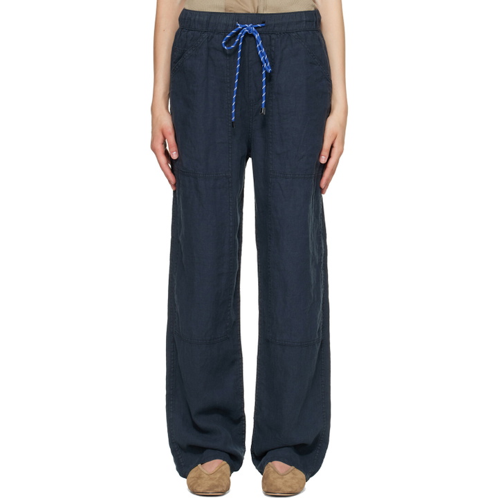 Photo: rag & bone Navy Atlas Linen Trousers