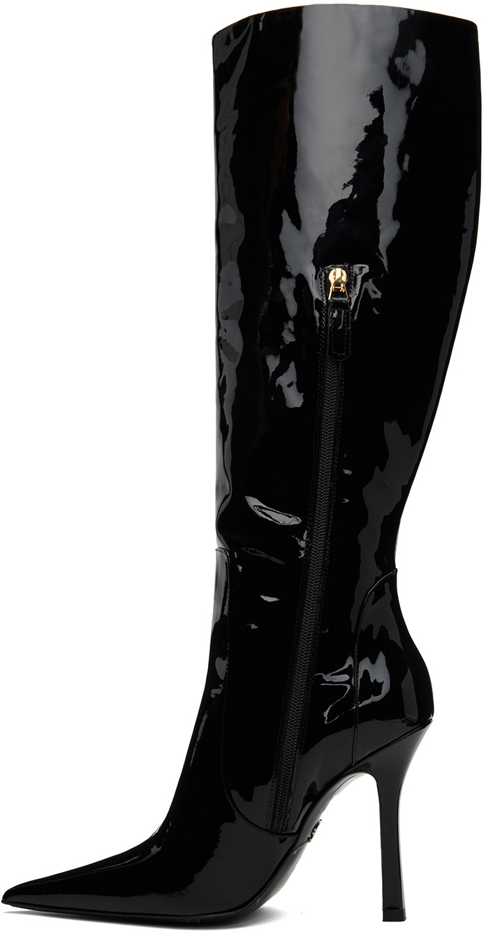 Blumarine Black Pointed Tall Boots
