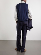 John Smedley - Bill Nighy Merino Wool Vest - Blue