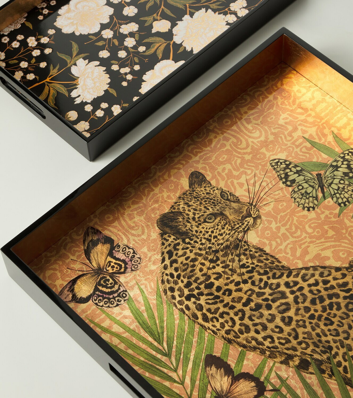 Les-Ottomans x Matthew Williamson wood tray