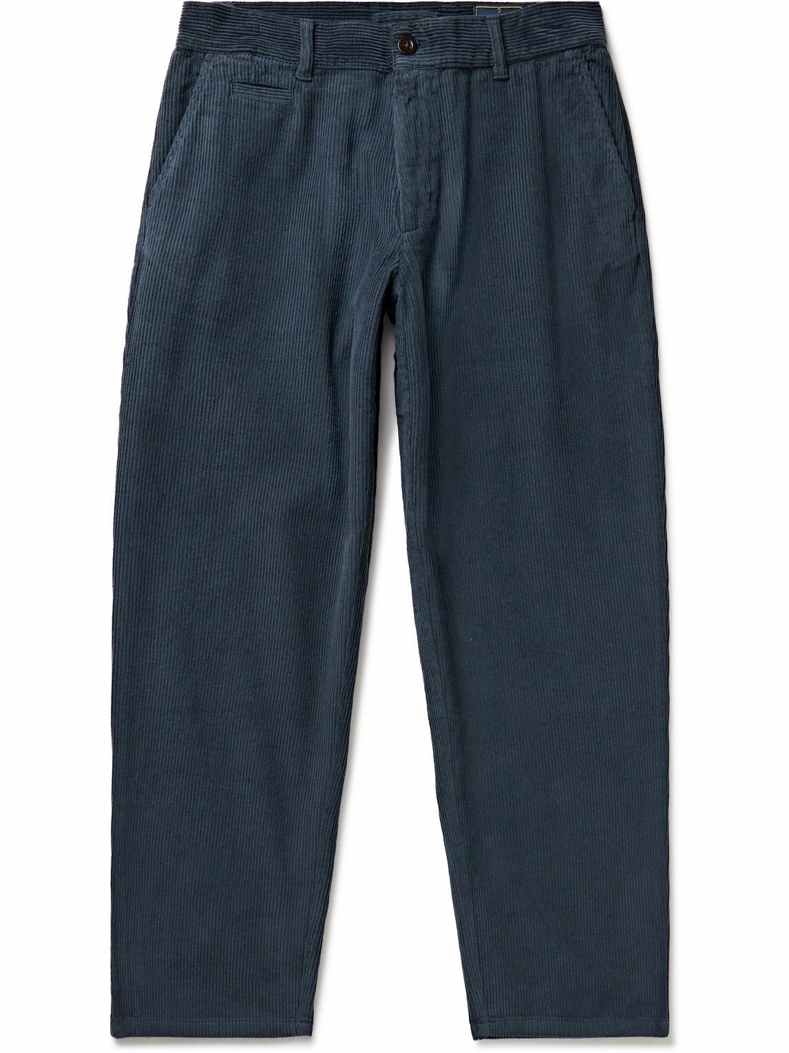 Portuguese Flannel - Straight-Leg Cotton-Corduroy Trousers - Blue