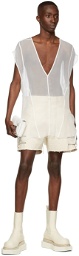 Rick Owens Off-White Spartan Shorts