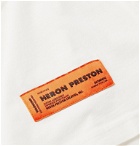 Heron Preston - Logo-Appliquéd Printed Cotton-Jersey T-Shirt - Neutrals