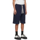 Jil Sander Navy Jersey Shorts