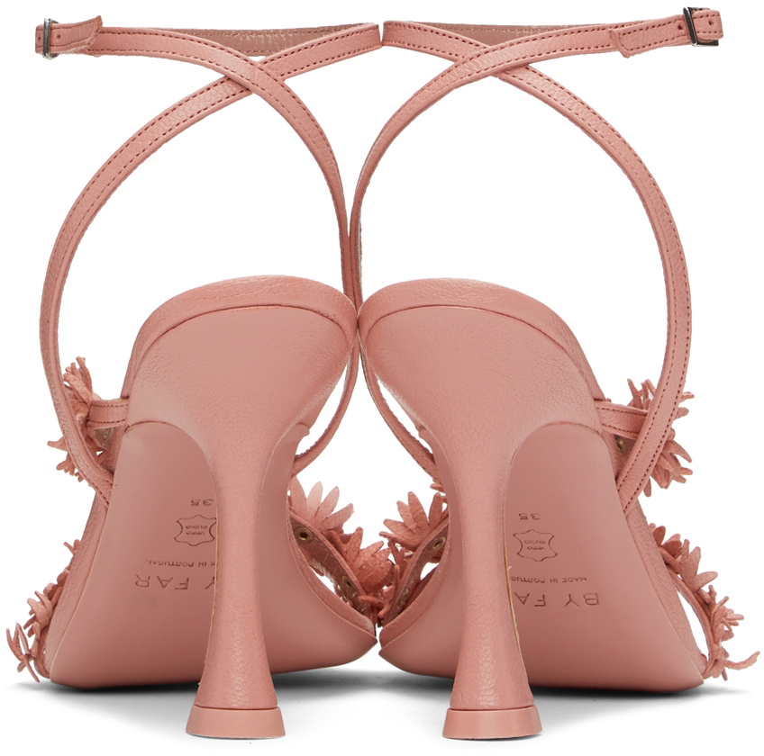 BY FAR Pink Poppy Heeled Sandals By Far