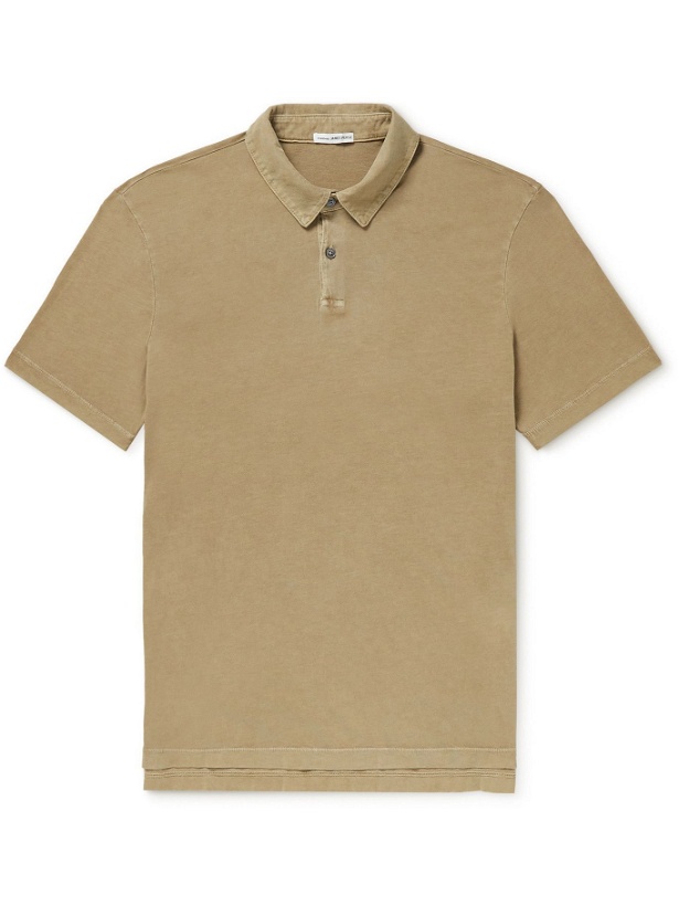 Photo: JAMES PERSE - Slim-Fit Supima Cotton-Jersey Polo Shirt - Brown